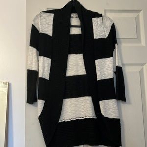Black and white cardigan
